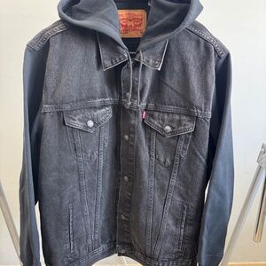 LEVIS HYBRID HOODIE TRUCKER JACKET